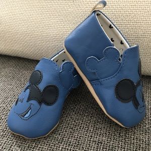 Disney Baby Mickey Mouse Crib Shoes - Blue